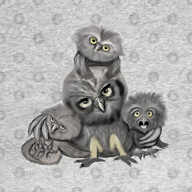 Owl Family by msmart